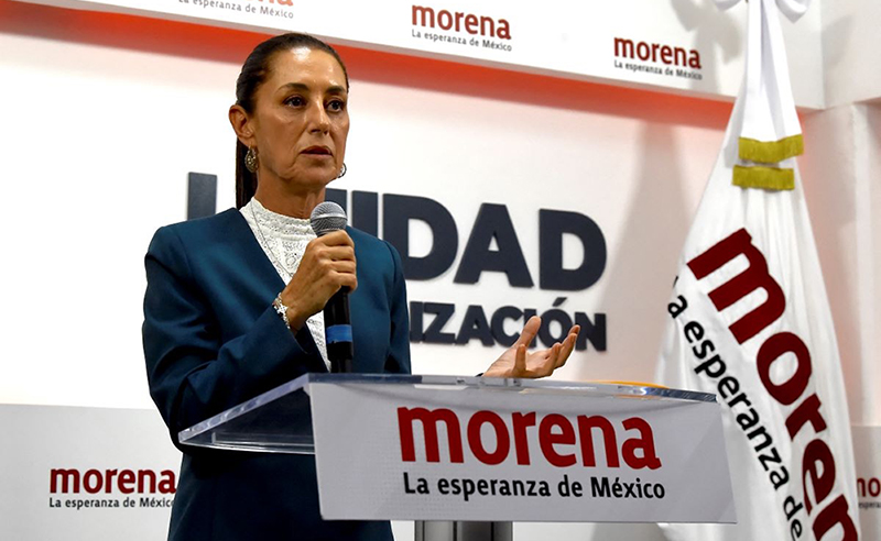 3 junio 2024: Claudia Sheinbaum electa presidenta de México. Con Ericka Cerdas.